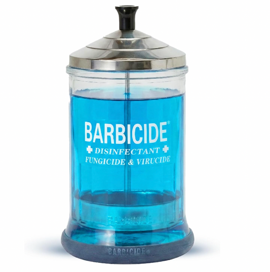 Barbicide Jar (Glass Disinfectant Jar)