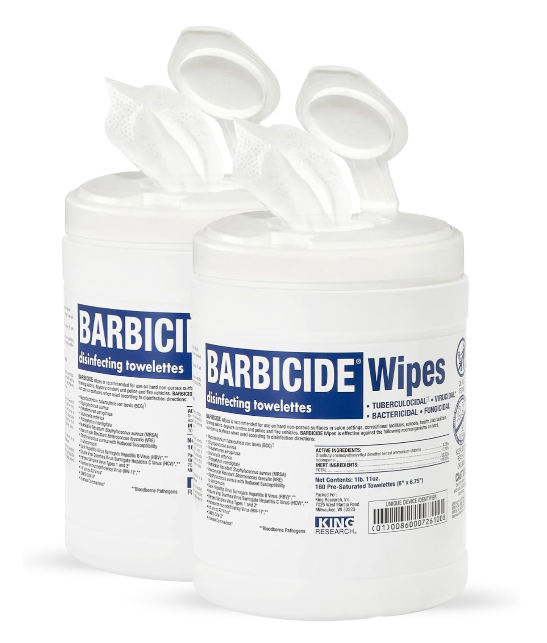 Barbicide Professional Disinfecting Wipes