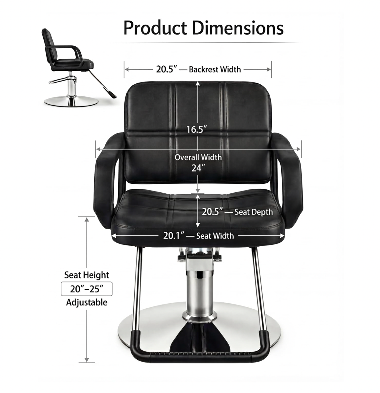 Artist Hand Hydraulic Barber Chair