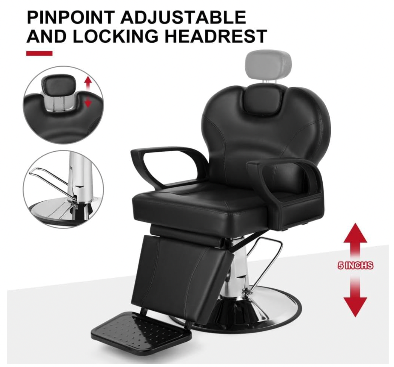 Artist hand Barber Chair Reclining