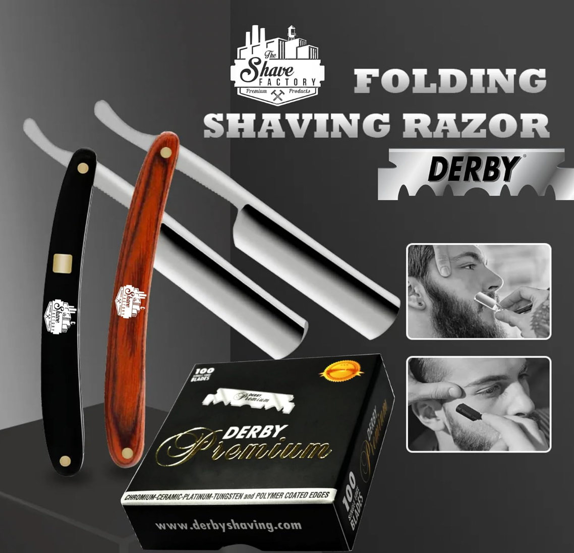 Derby Premium Single Edge Razor (2 Pack)