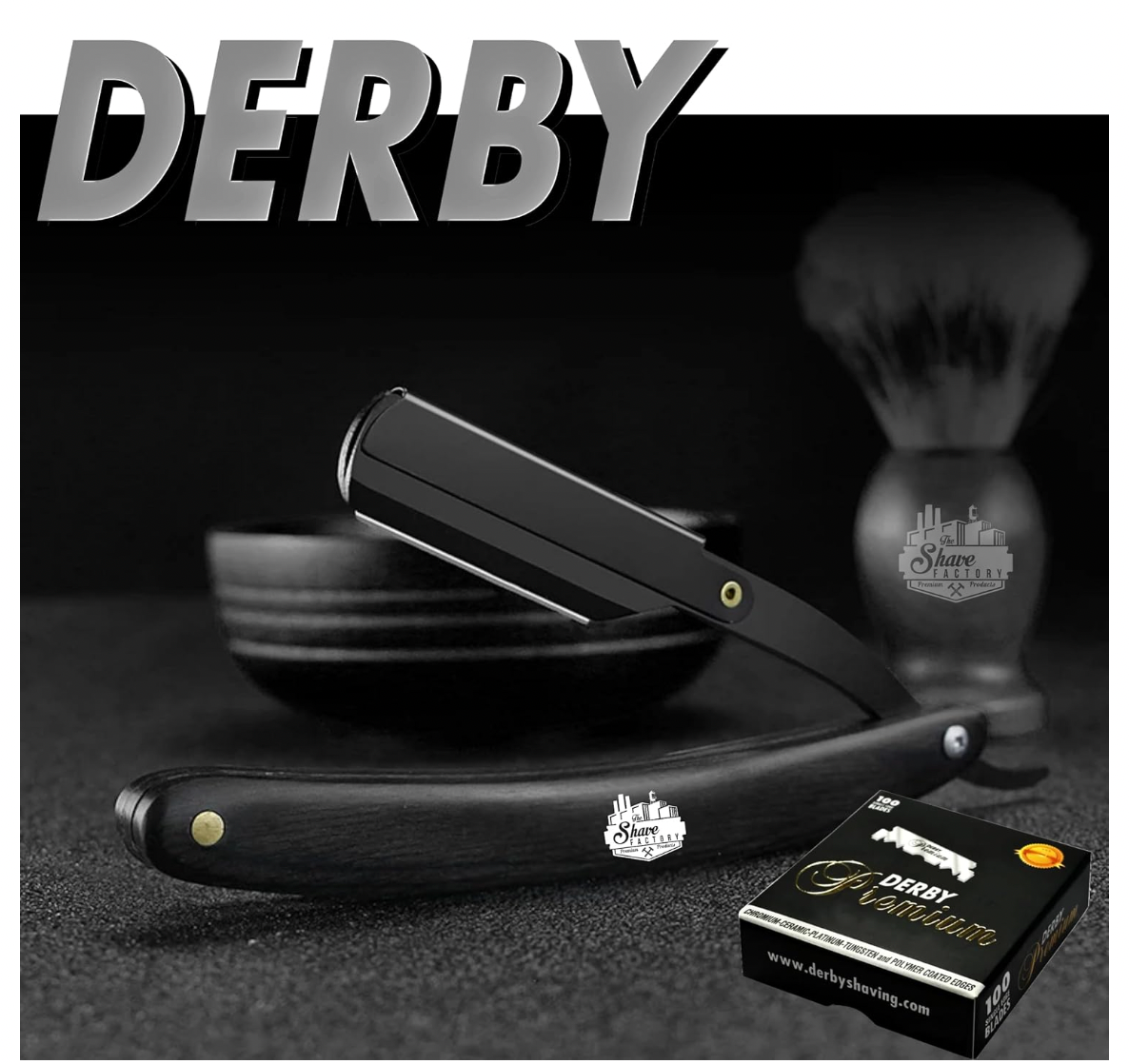 Derby Premium Single Edge Razor (2 Pack)