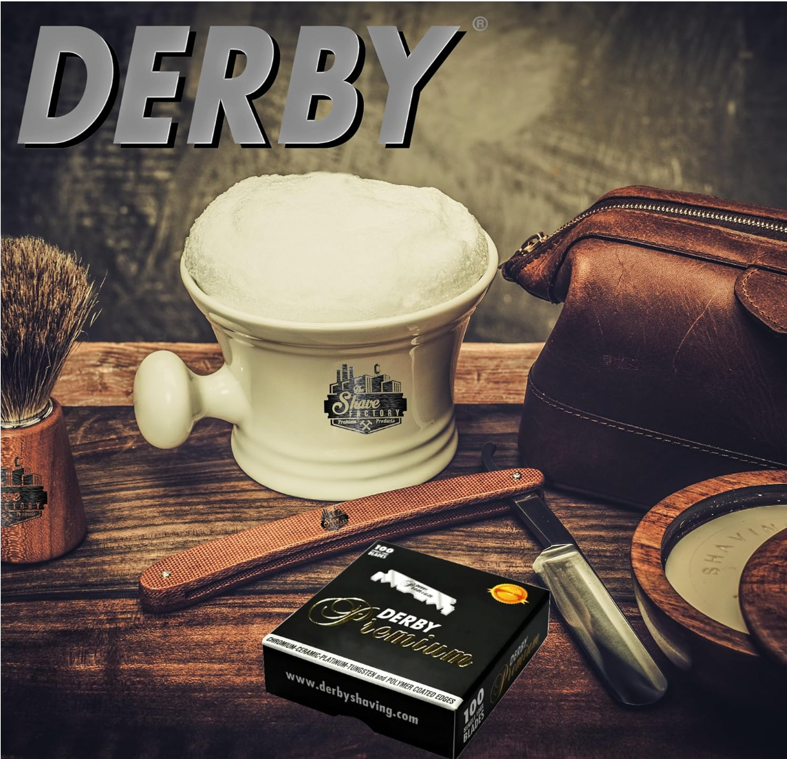 Derby Premium Single Edge Razor (2 Pack)