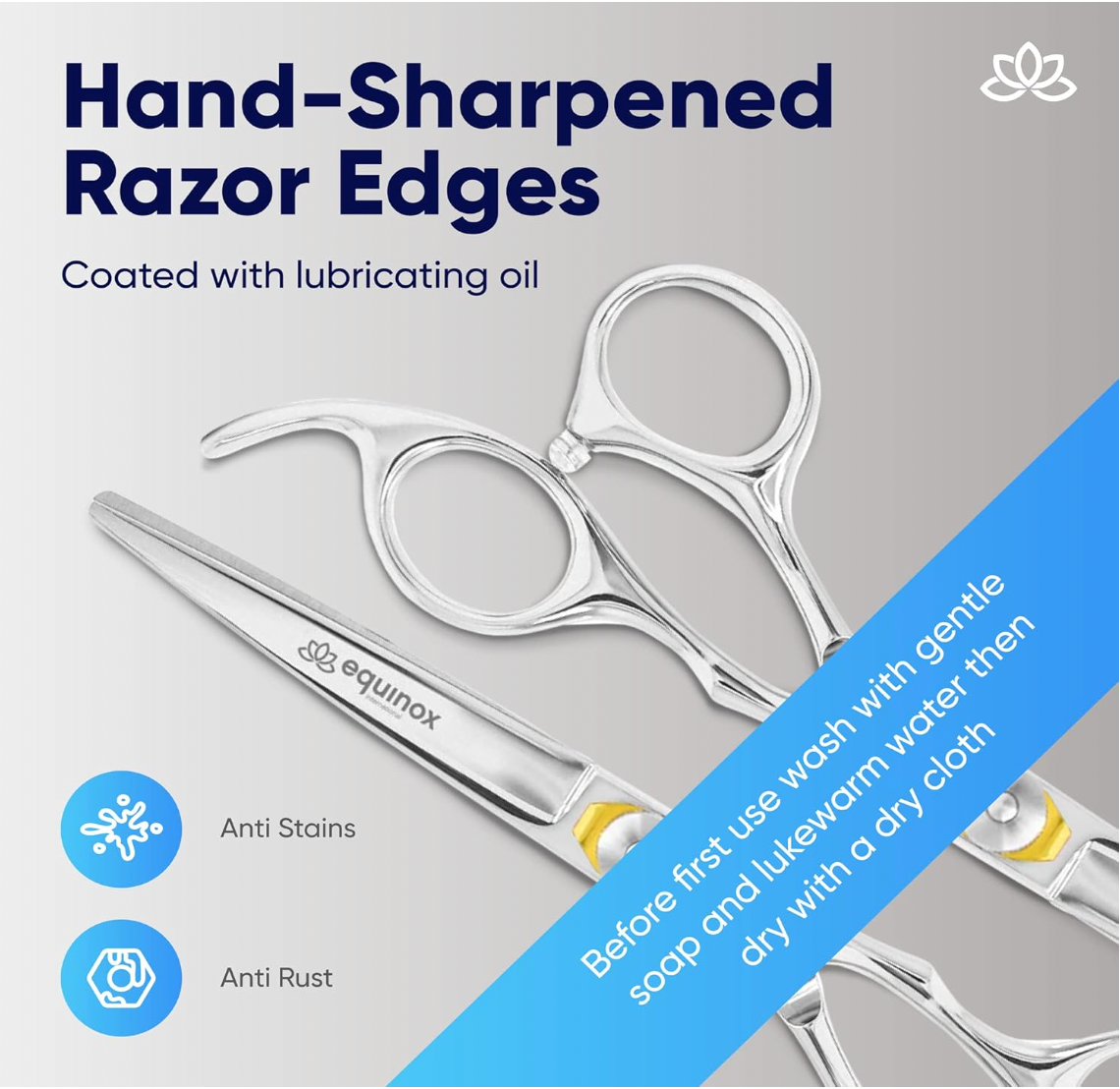 Equinox Razor Edge Hair Cutting Scissors