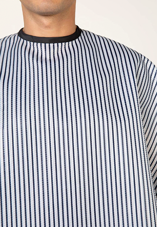 Betty Dain Seersucker Classic Barber Cape