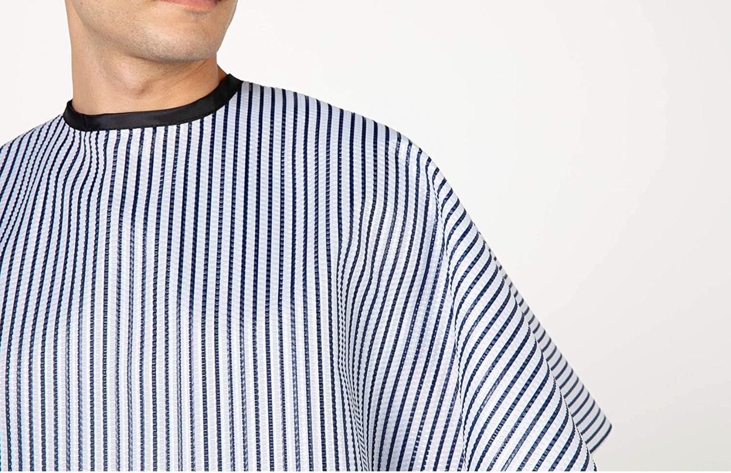 Betty Dain Seersucker Classic Barber Cape